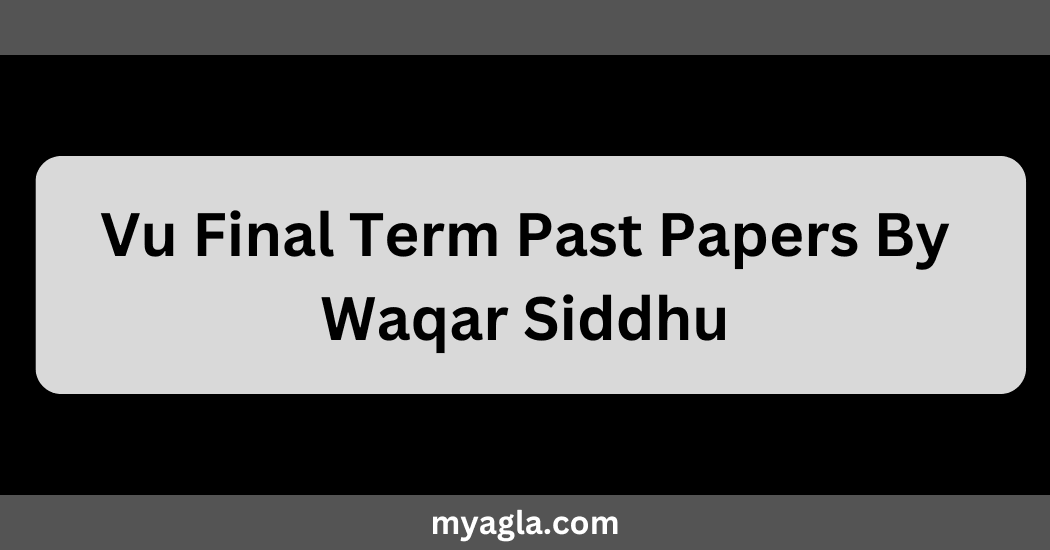 Vu Final Term Past Papers By Waqar Siddhu